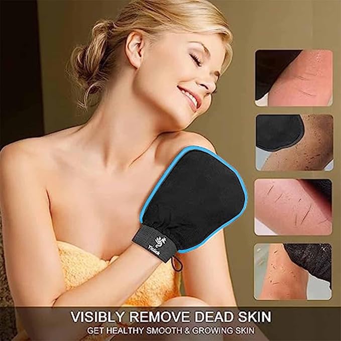 Exfoliating Gloves 2 Pcs, Exfoliating Body Scrubber - Image 4