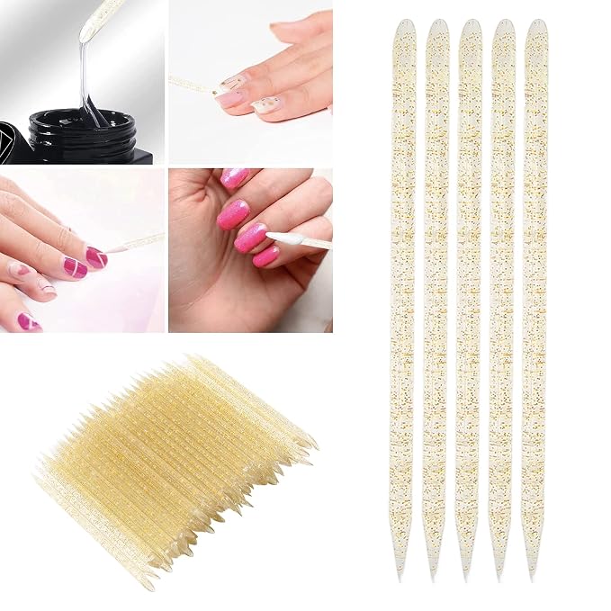 100 pieces disposable cuticle pusher, cuticle pusher remover cleaner - Image 3