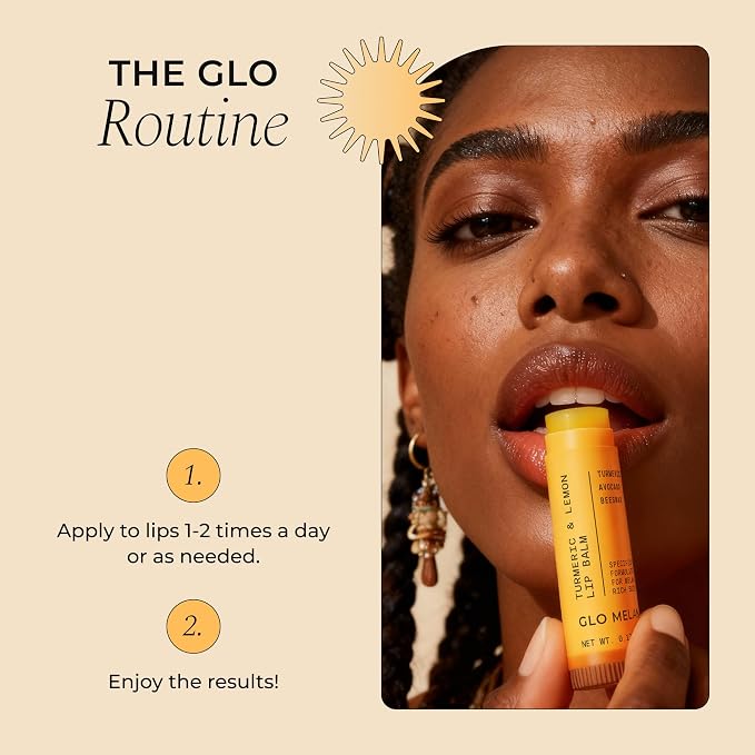 Glo Melanin All Natural Lemon and Turmeric Lip Balm - Image 8