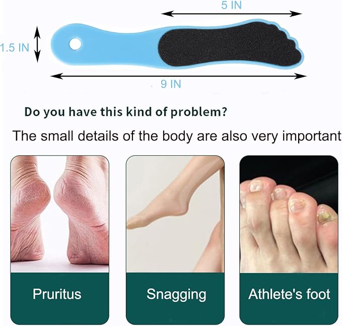 10 Pack Foot File, Professional Foot Callus Remover Sandpaper Pedicure Tools - Image 3