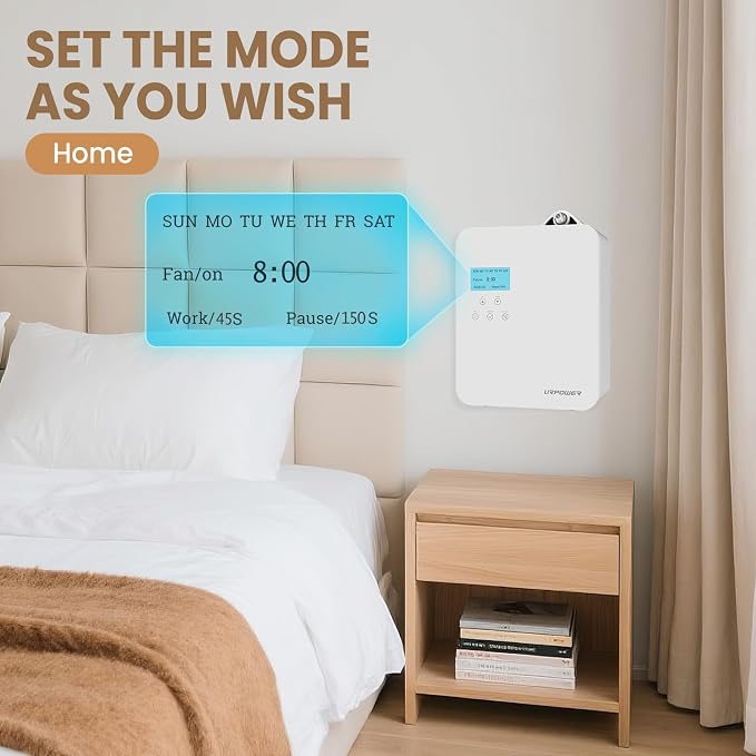 URPOWER 300ml Waterless Nebulizing Scent Diffuser Up to 3000 Sq Ft, Smart APP - Image 7