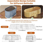 Expandable Bathtub Tray, Foldable Bath Tray - Image 4