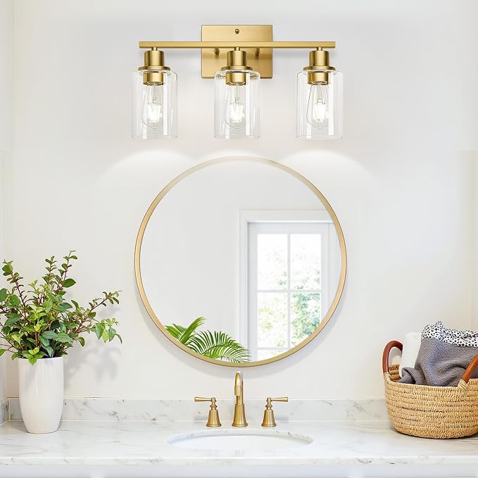MOKATNG 3-Light Bathroom Light Fixtures, Vanity Light - Image 7