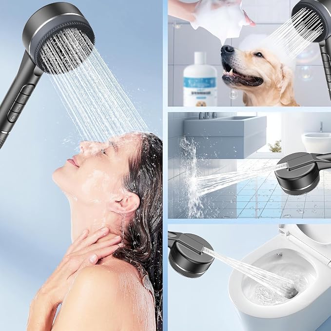 Filtered Shower Head with Handheld, High Pressure 3 Spray Showerhead with - Image 7