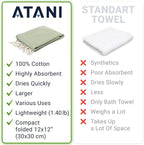 ATANI 69x35 in Oversized Turkish Beach Towel Set - Image 3