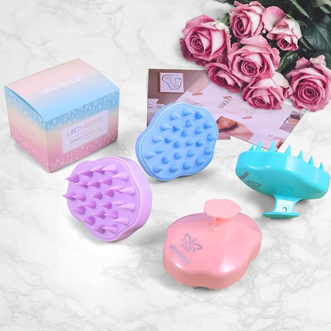 URTHEONE Hair Scalp Massager Shampoo Brush, Soft Silicone Hair Brush - Image 7