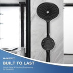 MakeFit Dual Handheld Shower Head Combo, 2-in-1 Rain Shower Heads System 8 Inch - Image 3