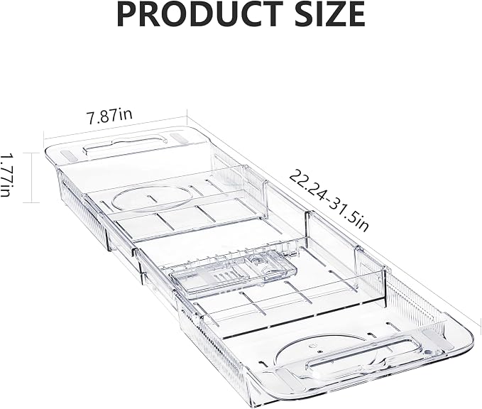 Expandable Bathtub Tray - Image 2