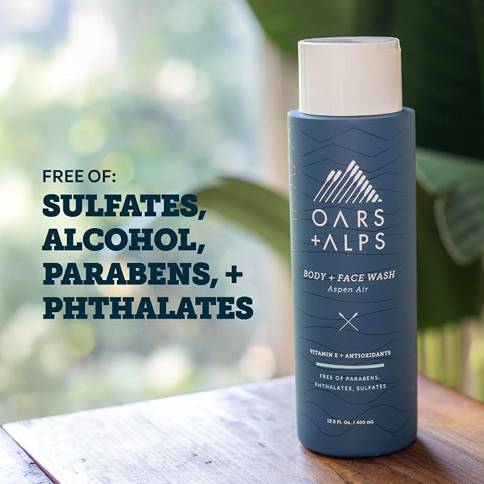 Oars + Alps Body Wash for Men, Mens Body Wash & Face Cleanser - Image 5