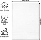 Medium Bath Towels Pack of 6 – 24x48 Inches – Soft, Quick Dry & Highly - Image 2