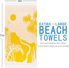 Genovega Oversized Cotton Turkish Beach Towels 72"x36" Lightweight Quick Dry - Image 6