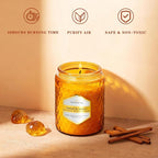 6 Pack Amber Glass Scented Candles - Image 3