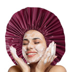 Jumbo Size Shower Cap 2 PCS Waterproof Shower Caps - Image 8