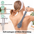 17-Inch Back Scrubber for Shower, Anti-Slip Exfoliating Body Brush for Bath - Image 5