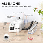 SUBAY Professional Finger Toe Nail Care Electric Nail Drill Machine Manicure - Image 2