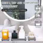 4PCS Stone Drying Trays for Bathroom Sink and Kitchen Counter - Image 7