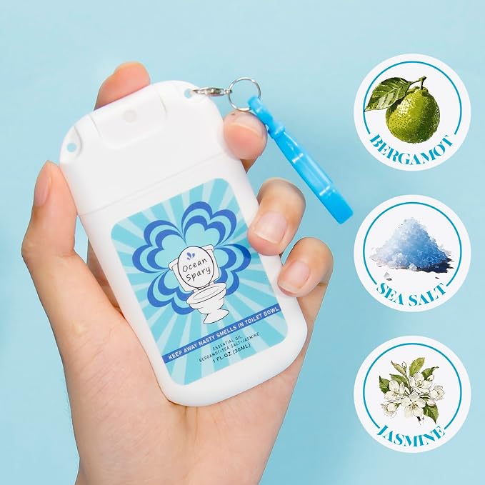 Toilet Spray for Poop Odor Eliminator, Pocket Travel Size Toiletries, Air - Image 2