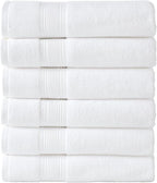 Modern Threads Hotel Collection 6-Pack 100% Ring Spun Cotton, Highly Absorbent by ModernThreads