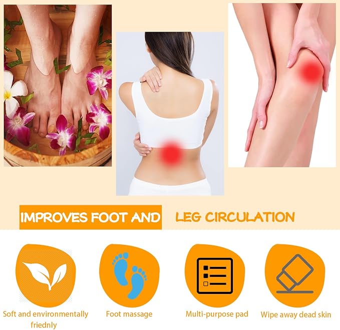 Shower Foot Scrubber, Wall Mounted Bath Massage Pad, Back Scrubber Back - Image 4