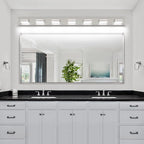 SineRise LED Modern Bathroom Vanity Light Fixtures, Brushed Nickel Modern - Image 8
