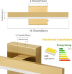 Gold Bathroom Vanity Light 15.75 inch, 14W Dimmable 5CCT LED Modern Bathroom - Image 6