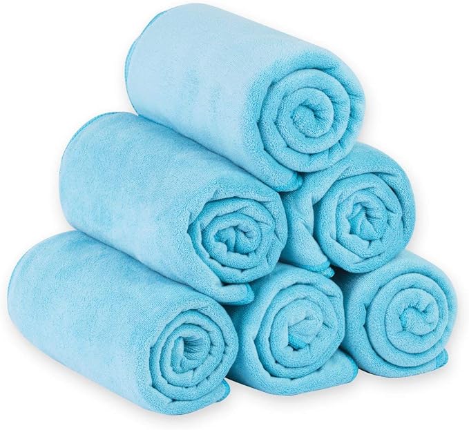 JML Bath Towel, Microfiber Bath Towels Set 6 Pack - Image 2