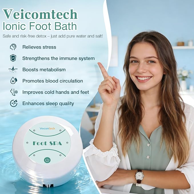 Portable Ionic Detox Foot Bath Machine, Ionic Detox Foot Spa Chi Cleanse - Image 3