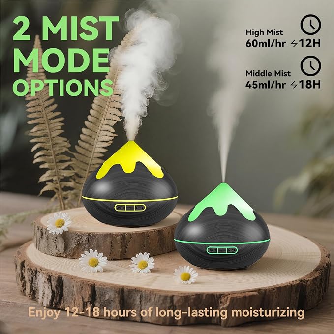 500ML Essential Oil Diffuser, Aromatherapy Diffuser - Image 3
