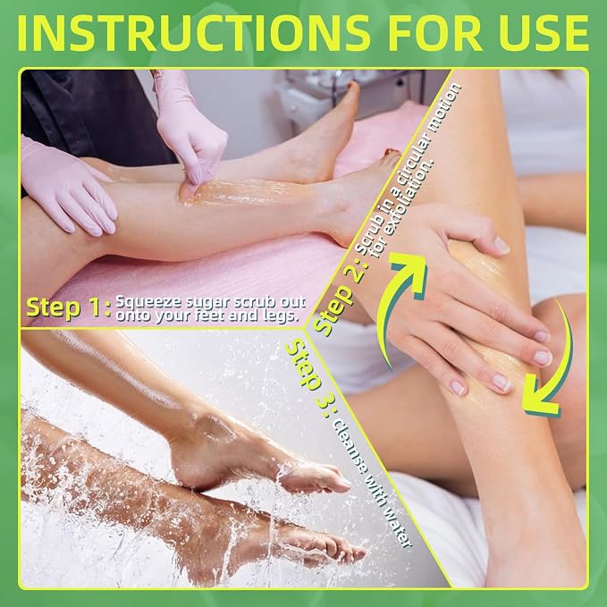 Foot Exfoliating Scrub, Sugar Scrub, Dead Skin Remover - Image 6