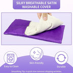 Lavender Eye Pillow for Relaxation, Washable Weighted Eye Mask - Image 4