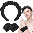 Zkptops Spa Headband for Washing Face Wristband Sponge Makeup Skincare Headband - Image 8