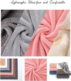 Lumimi Towels 6 Piece Multicolour Soft Microfiber Bath Towel Set Incredibly - Image 5