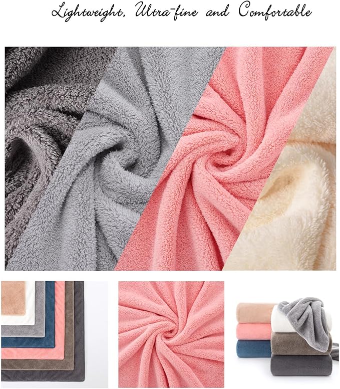Lumimi Towels 6 Piece Multicolour Soft Microfiber Bath Towel Set Incredibly - Image 5