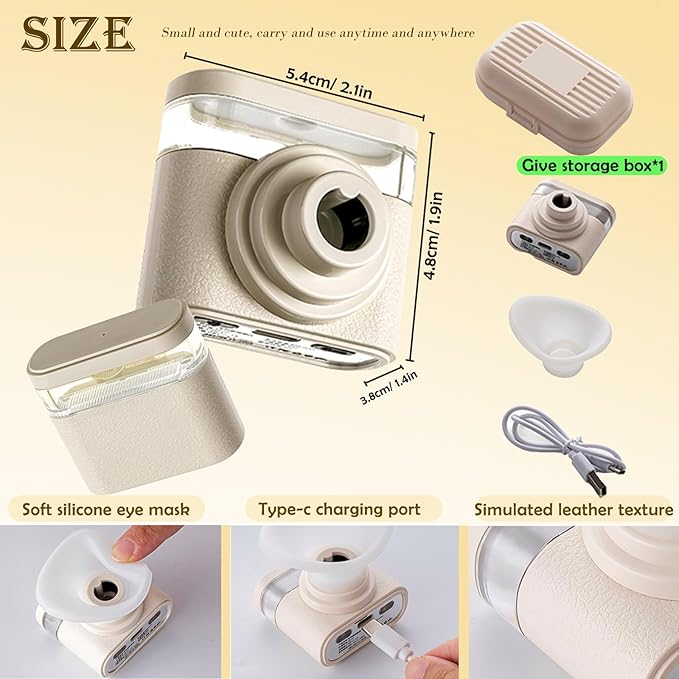 Johncase Relief Dry Eyes Spray Eye Heated Nano Mist Sprayer Portable Warm - Image 6