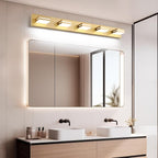 SineRise LED Modern Bathroom Vanity Light Fixtures, Matte Gold Modern Acrylic - Image 6
