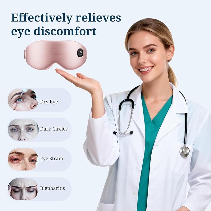 100% Silk Wireless Heated Eye Mask - Image 5