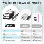 Professional Electric Nail Drill Machine Nail File Drill Set Kit - Image 5