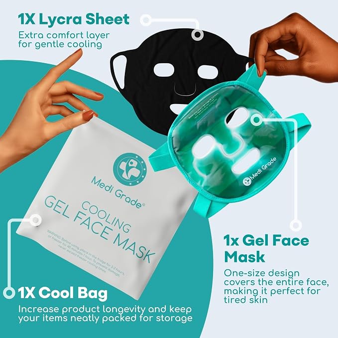 Medi Grade Cooling Gel Face Mask - Image 4
