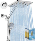 MakeFit Dual Filtered Rain Shower Head Combo, High Pressure Handheld Shower Head by MakeFit