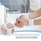 6Pcs Blue Spa Set, Skincare Wrist Washbands, Terry Cloth Headbands - Image 8