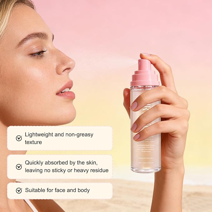 Sheer Setting Mist Sunscreen SPF 50, Makeup-Friendly Setting Mist - Image 4