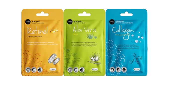 Celavi Collagen Face Sheet Mask K-Beauty Korea Skin Care Moisturizing New D - Image 3