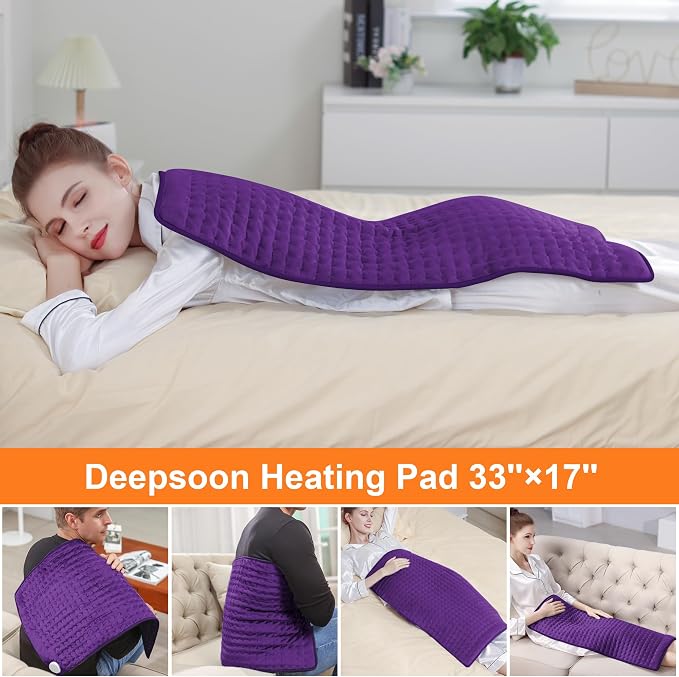 Deepsoon Heating Pad, Electric Heating Pads - Image 4