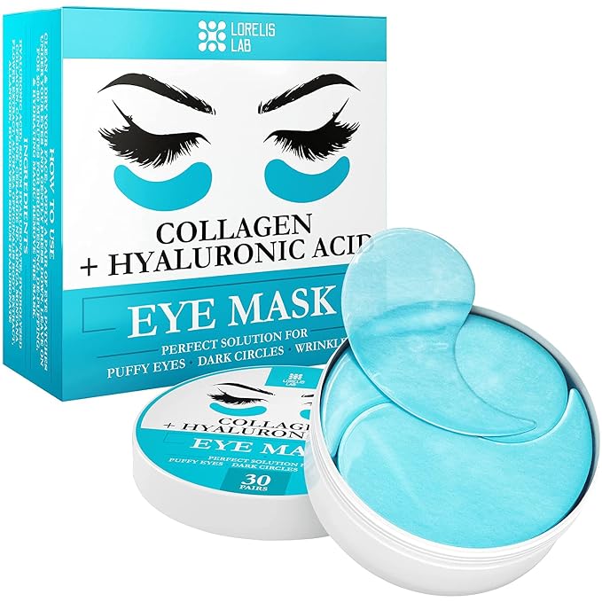 Under Eye Patches for Puffy Eyes, Dark Circles, Dull Skin by Lorelis+Lab
