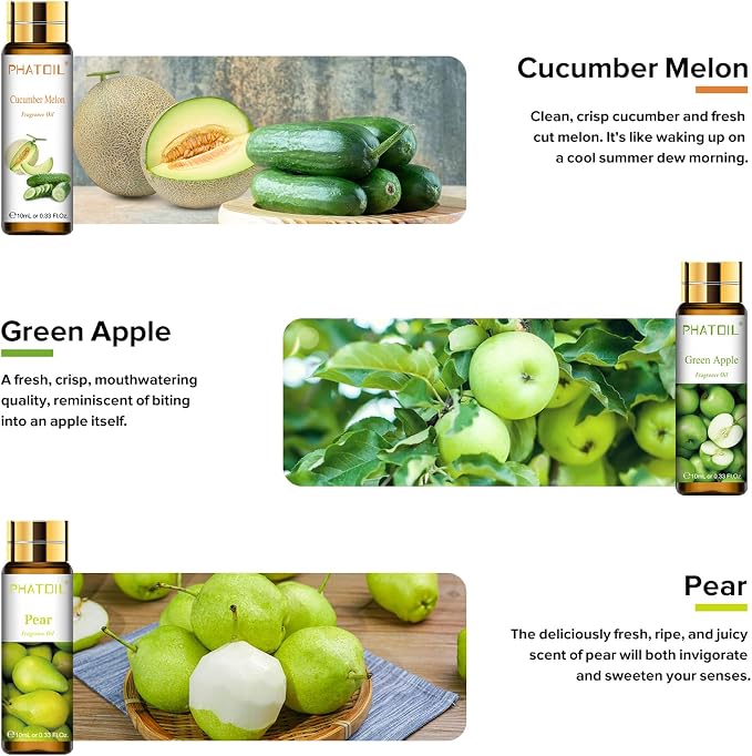 PHATOIL 9PCS Fruit Fragrance Oil Set - Image 3