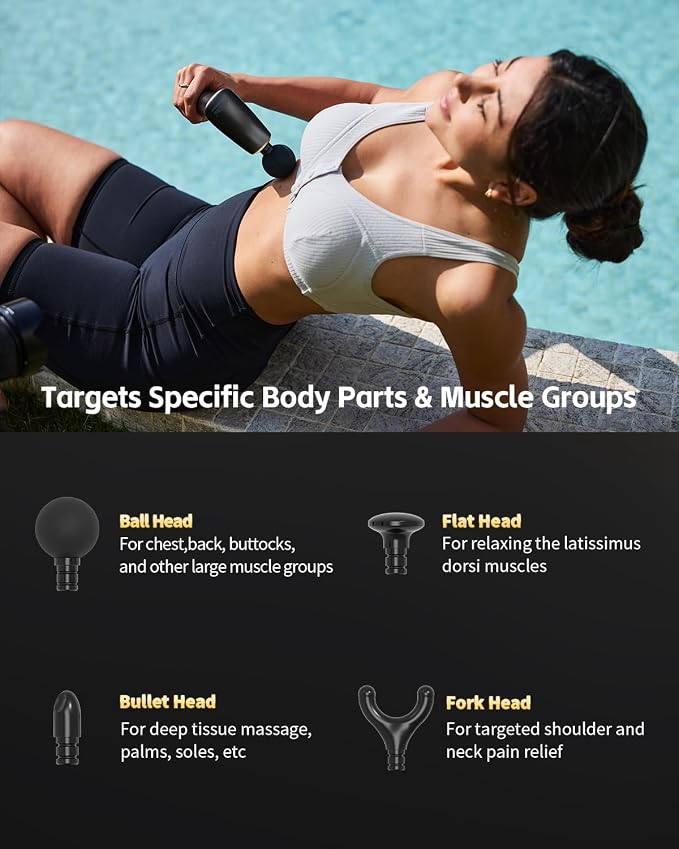 2-in-1 Detachable Percussion Massage Gun - Image 7