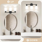 Espird Bathroom Vanity Light Fixtures Matte Black Bathroom Lighting Fixture - Image 6
