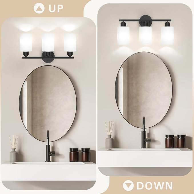 Espird Bathroom Vanity Light Fixtures Matte Black Bathroom Lighting Fixture - Image 6