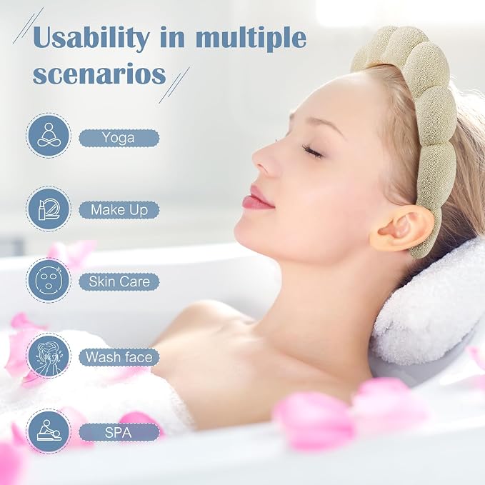 Ztomine Spa Terry Cloth Headband Combo Pack - Image 2
