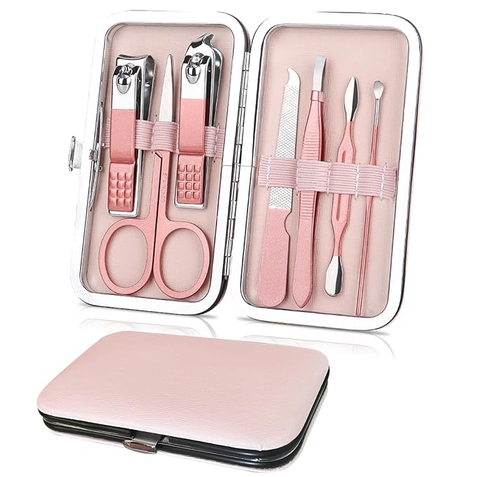 WOXVM Premium Manicure Set, 7 in 1 Professional Nail Clippers Scissors Pedicure by WOXVM